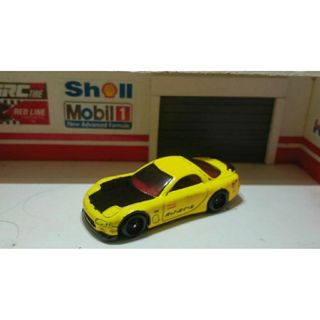 Hotwheels Mazda Rx7 Yellow Loose
