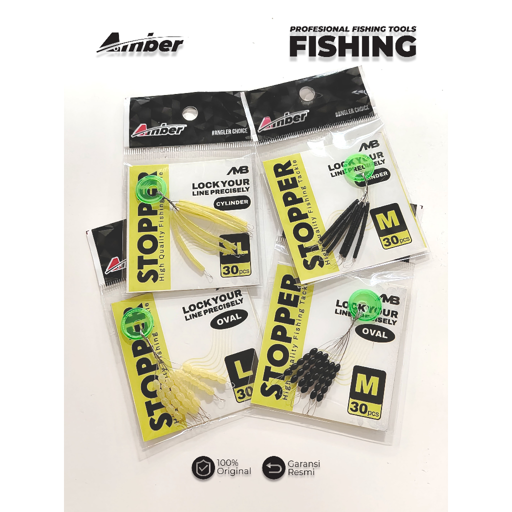 Stopper Karet Pancing Amber – Stopper Pelampung Kuat & Presisi, Oval & Cylinder, rubber stopper, sto