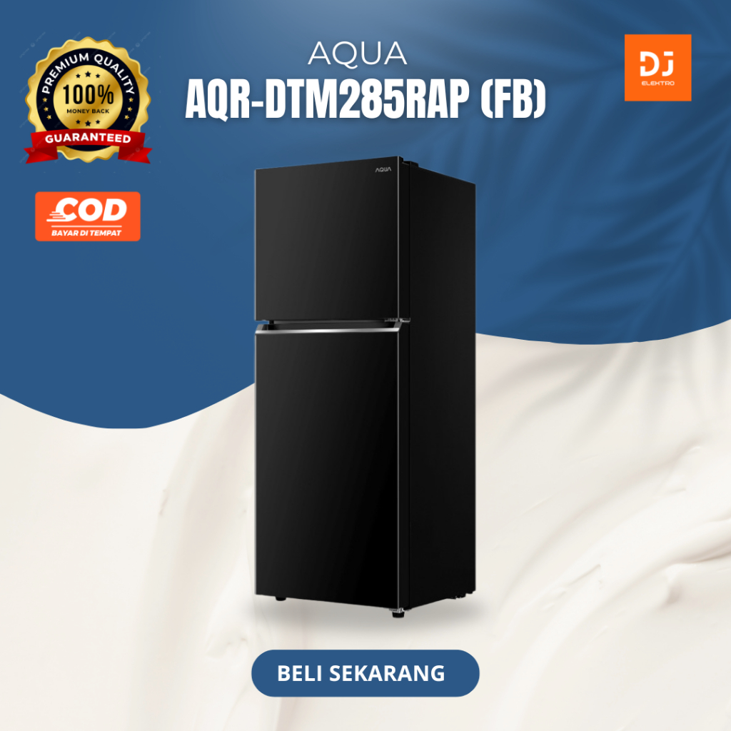 AQUA AQR-DTM285RAP(FB) Kulkas 2 Pintu Hemat Listrik