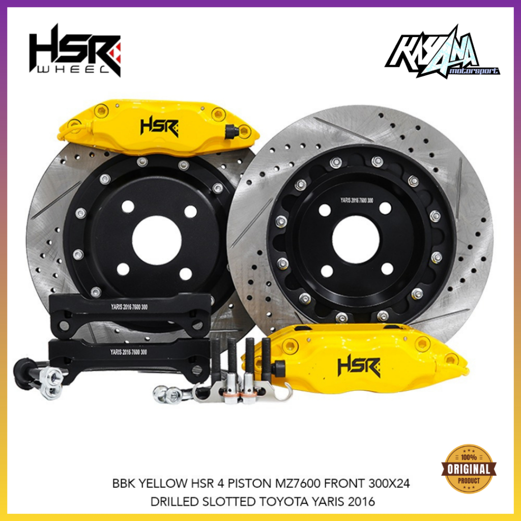 BBK HSR Toyota Yaris Big Brake Kit 300X24 Kaliper Rem 4 Piston Disc Brake