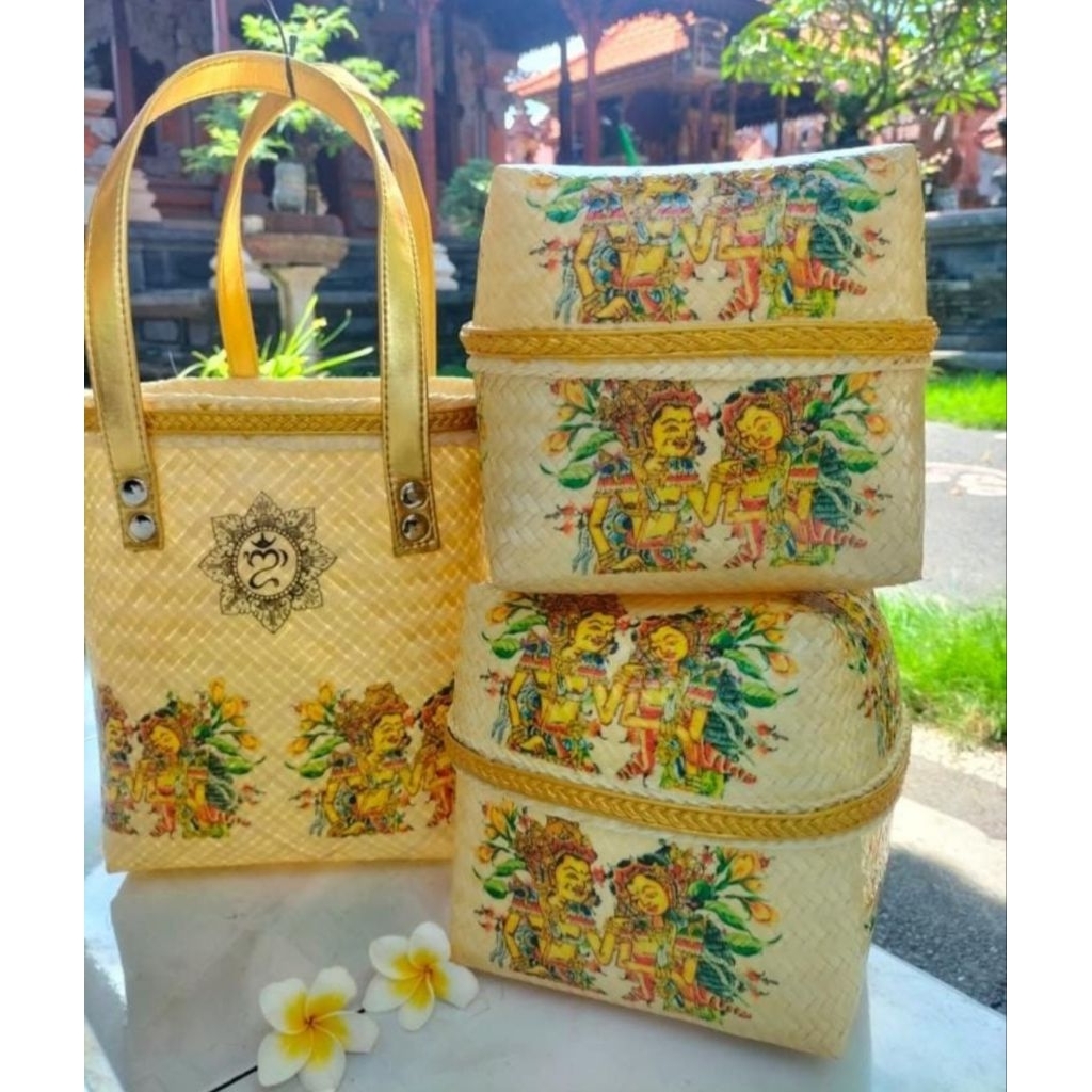 Tas Bambu Set 2 Keben Deco