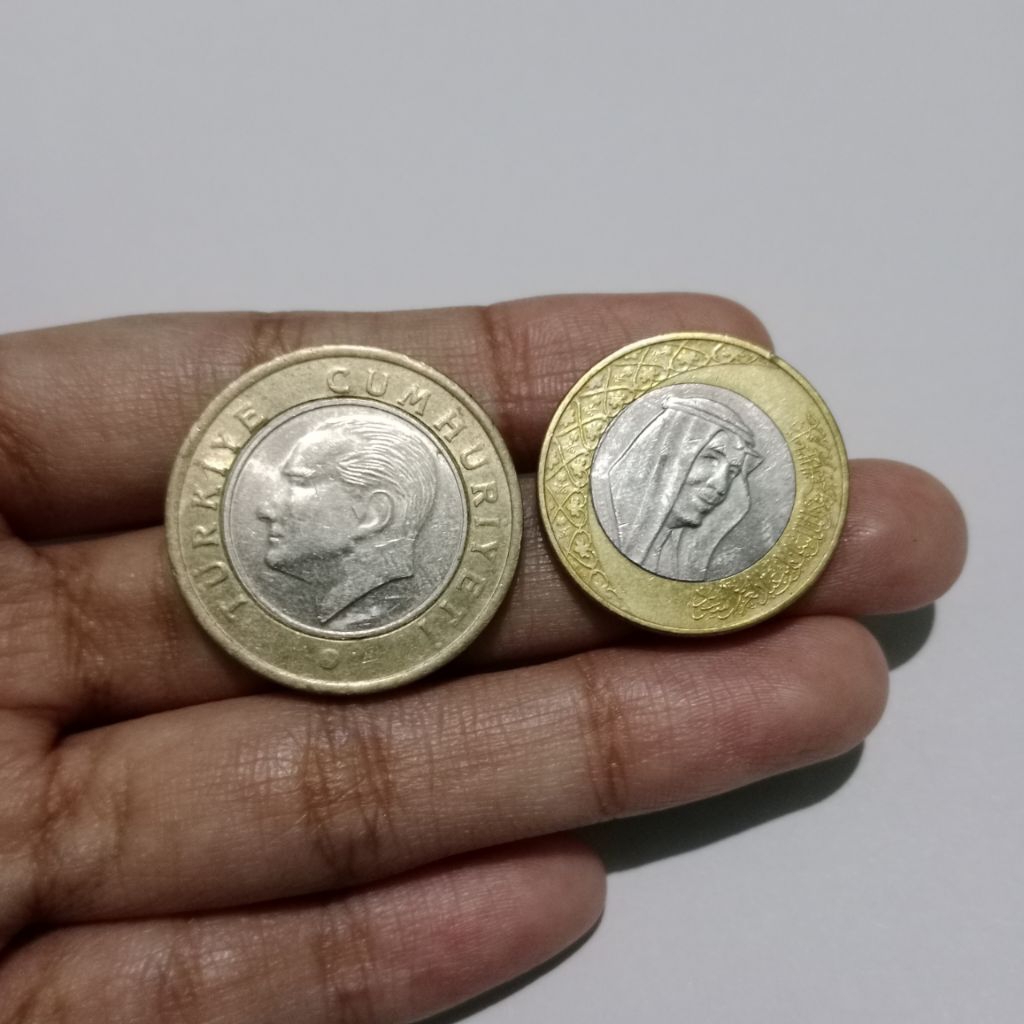 Koin Kuno Bimetal Arab & Turki