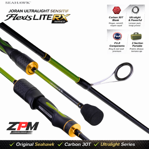 Joran Seahawk Flexis Lite RX Carbon 30T Spinning Casting 2 Section Ultralight Light 702LS  (4-10 lb)