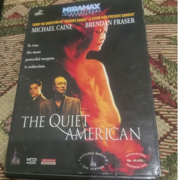 VCD Original THE QUIET AMERICAN Feat BRENDAN FRASER Teks Indonesia
