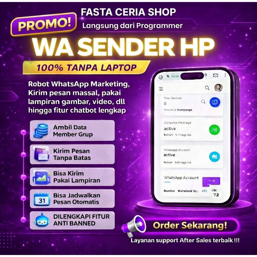 WA SENDER / BLAST UNTUK ANDROID