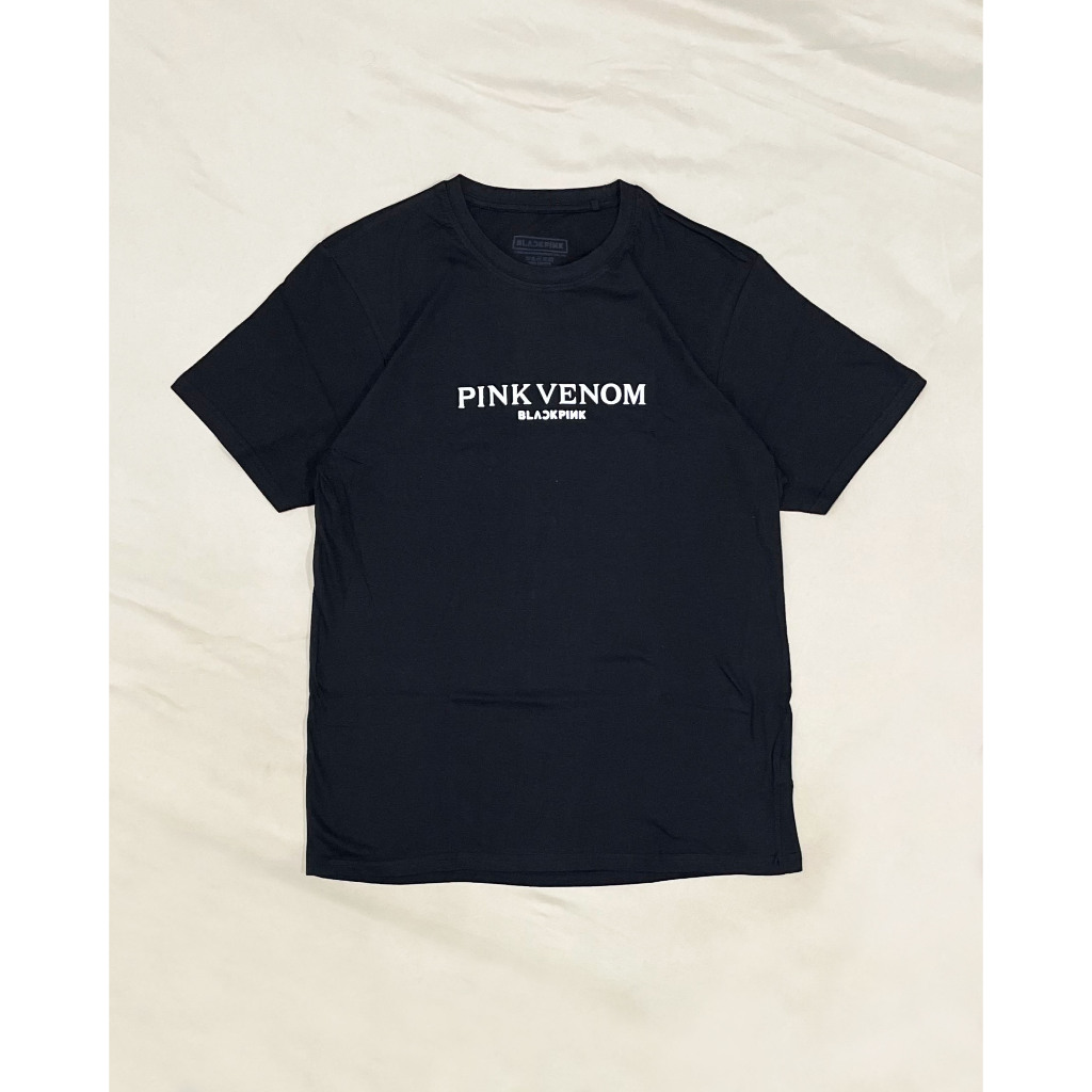 Baju Kaos Kpop Official Original BlackPink (Pink Venom/Back Print) Tshirt