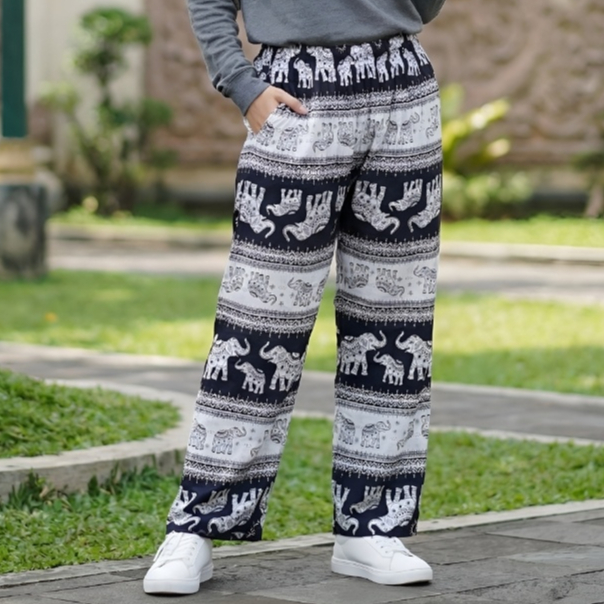 Kolor Motif Gajah Celana Kolor Motif Gajah Jumbo Panjang Rayon
