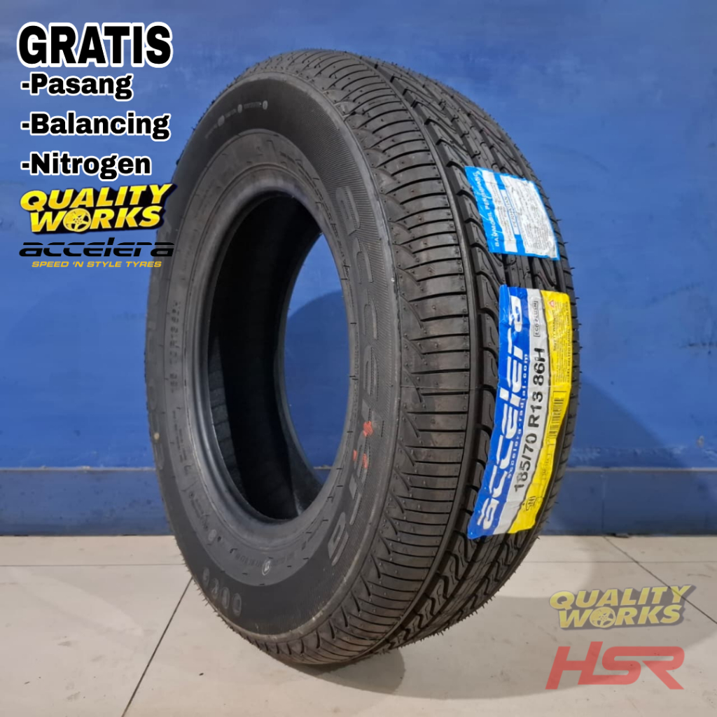 BAN MOBIL 185 70 R13 ACCELERA ECOPLUSH - BAN UKURAN 185/70 R13 TUBLLES