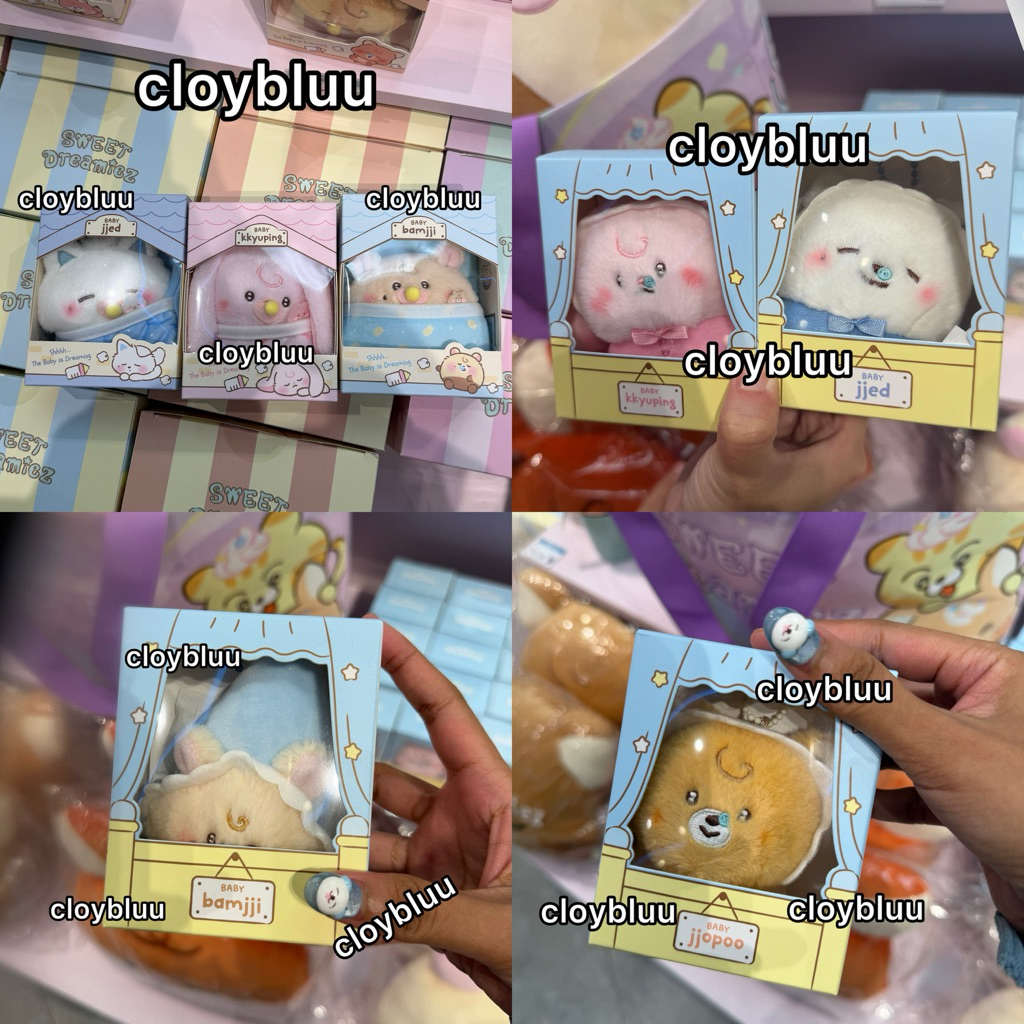 READY Doll & Keyring Sweet Dreamiez LINE FRIENDS (Kkyuping, Bamjjj & Jjed) BACA DESKRIPSI