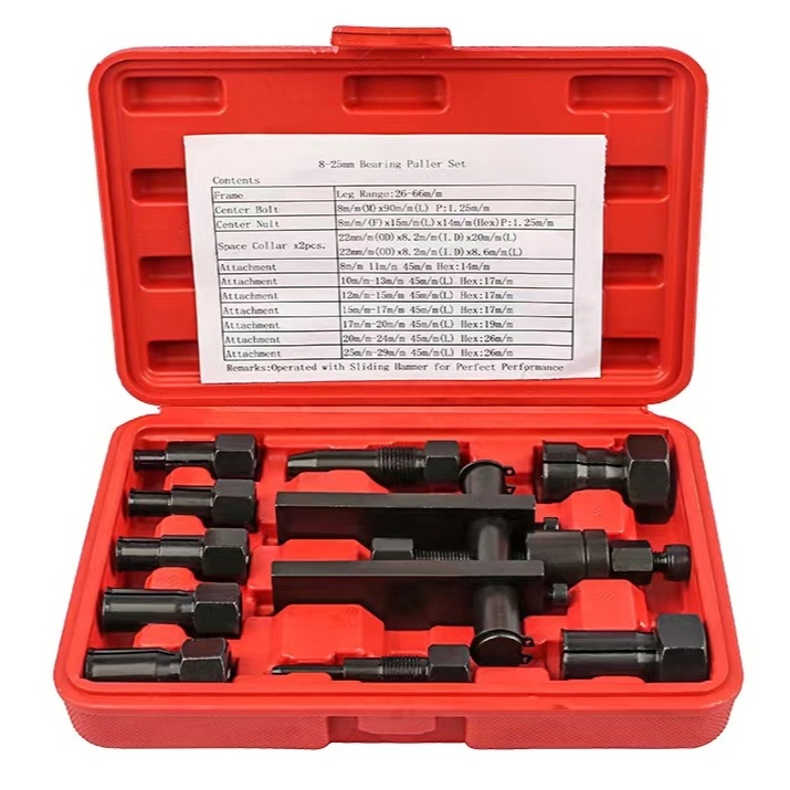 10pcs Tracker Bearing Puller Set Treker Pencabut Bearing Set