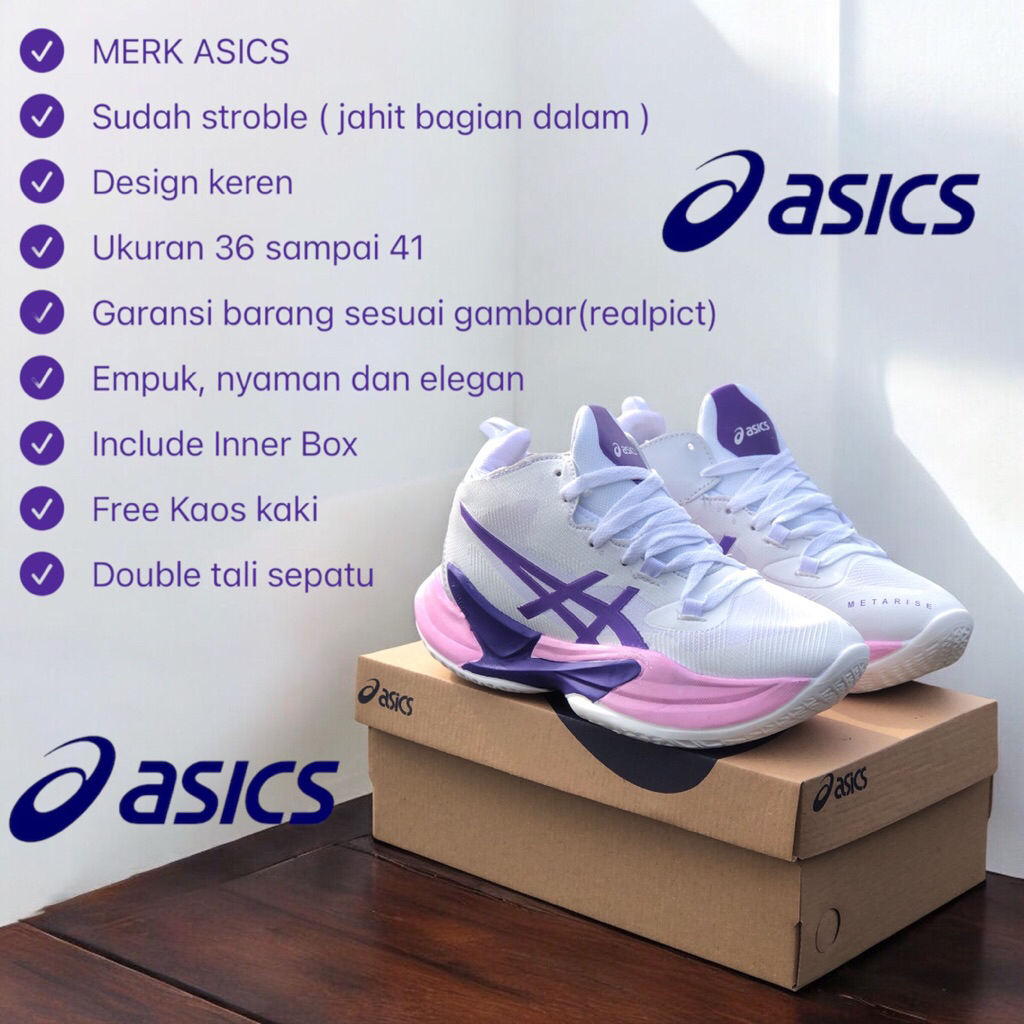 sepatu wanita running dan volly sole tinggi