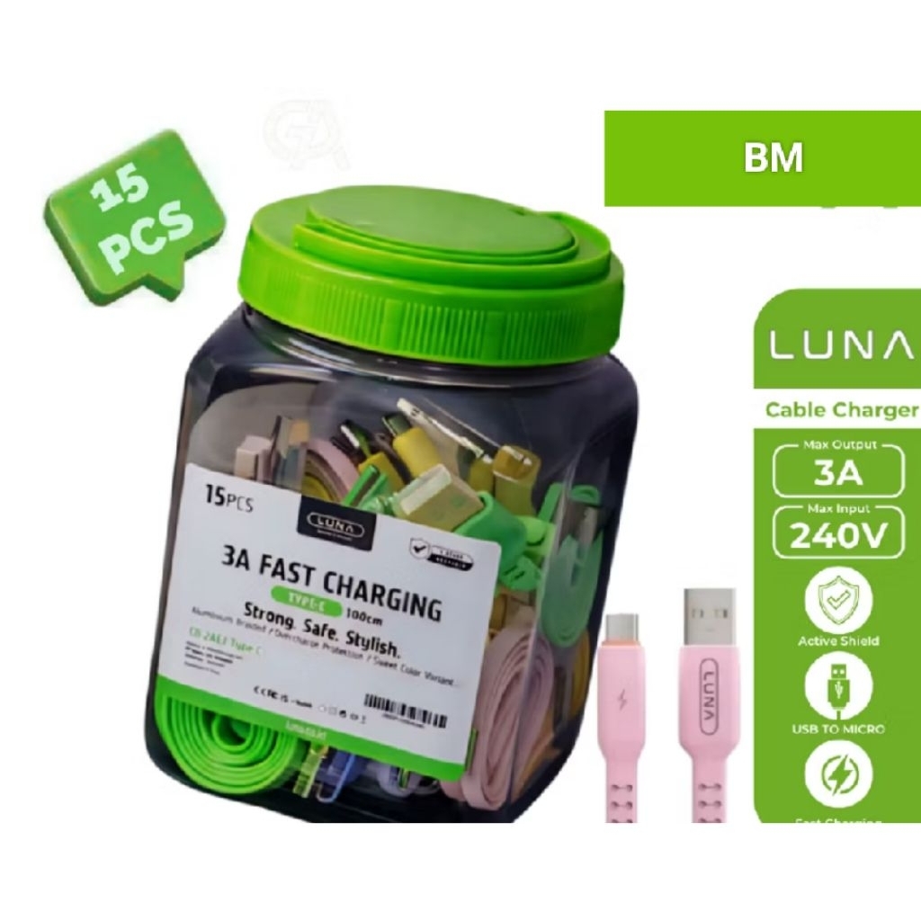 Kabel data gepeng Luna 3 A