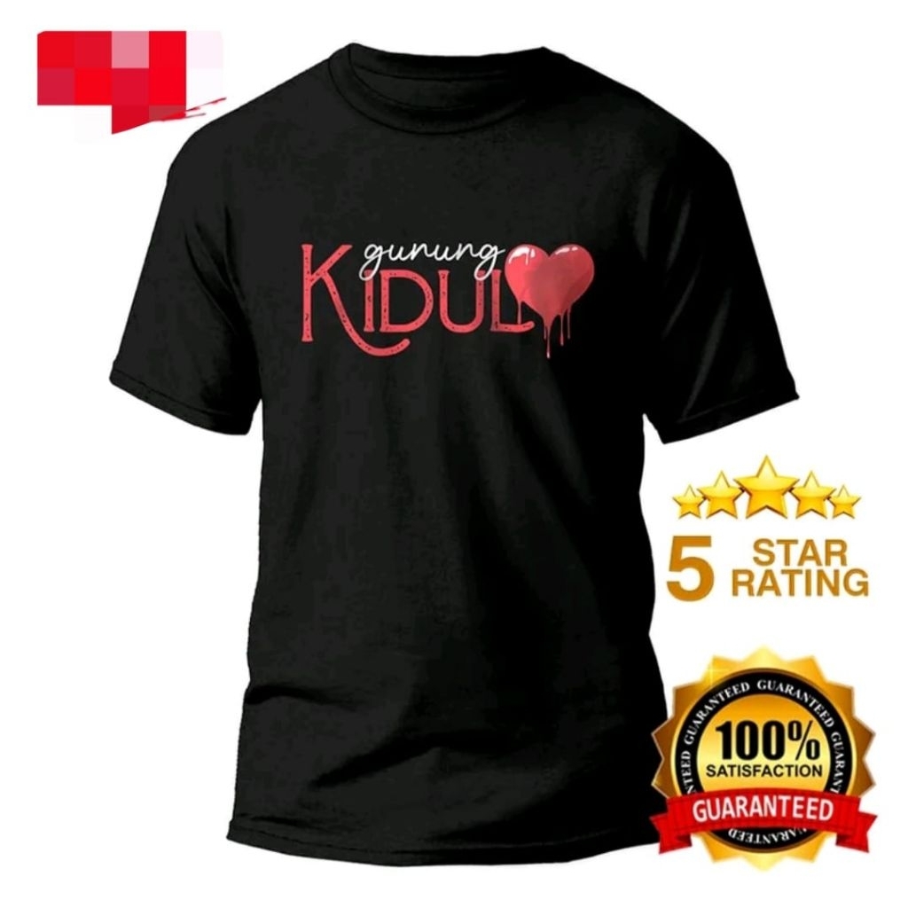 KAOS PENDEK GUNUNG KIDUL LOVE CORAK DEPAN