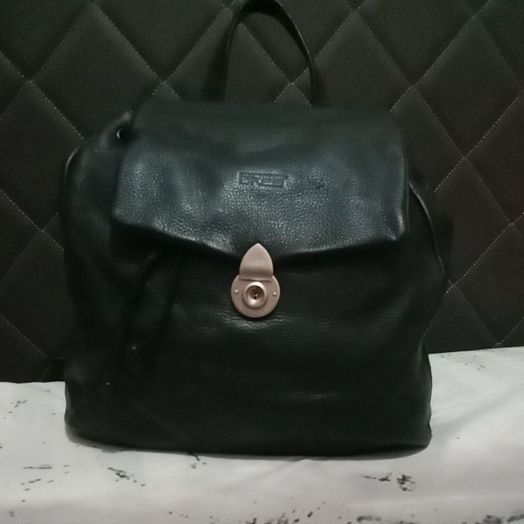 Ransel wanita kulit asli Preloved
