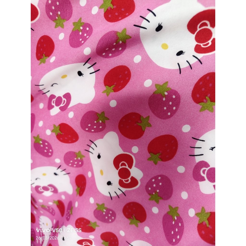 Kain Bahan  Piyama Sprei Disperse Gorden Katun Mikrotex Motif Karakter Kartun Anak Meteran