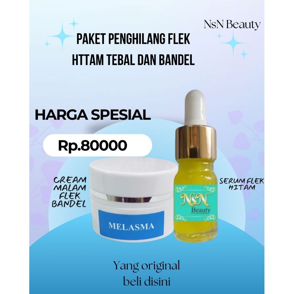 Cream dan serum flek hitam tebal bandel dan menahun