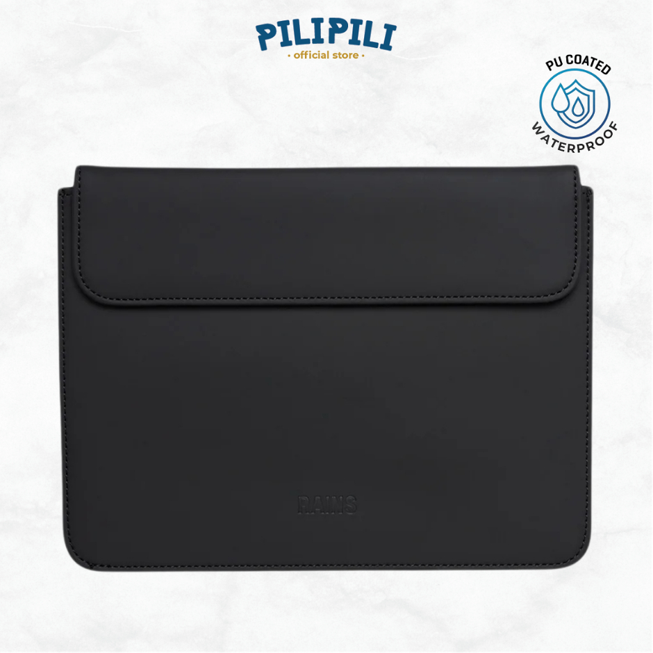 Rains Tablet Portfolio Black - Sleeve Tablet 11 Inch Waterproof Minimalis