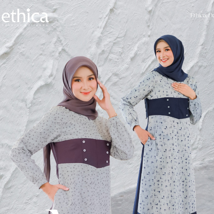 GAMIS REMAJA ETHICA MODEL KEKINIAN, AYUMI 371 NAVY & AYUMI 371 PURPLE
