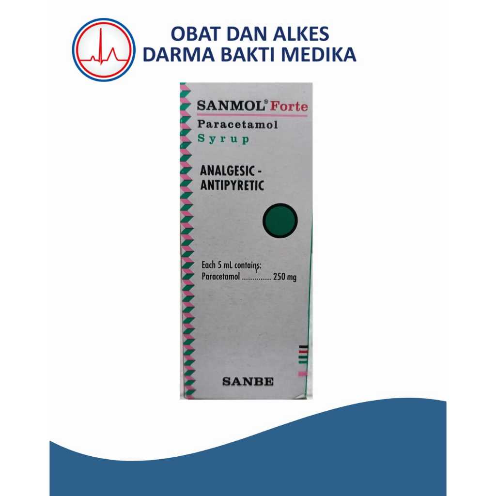 Sanmol Forte Sirup 60 mL Paracetamol 250 mg/5 mL
