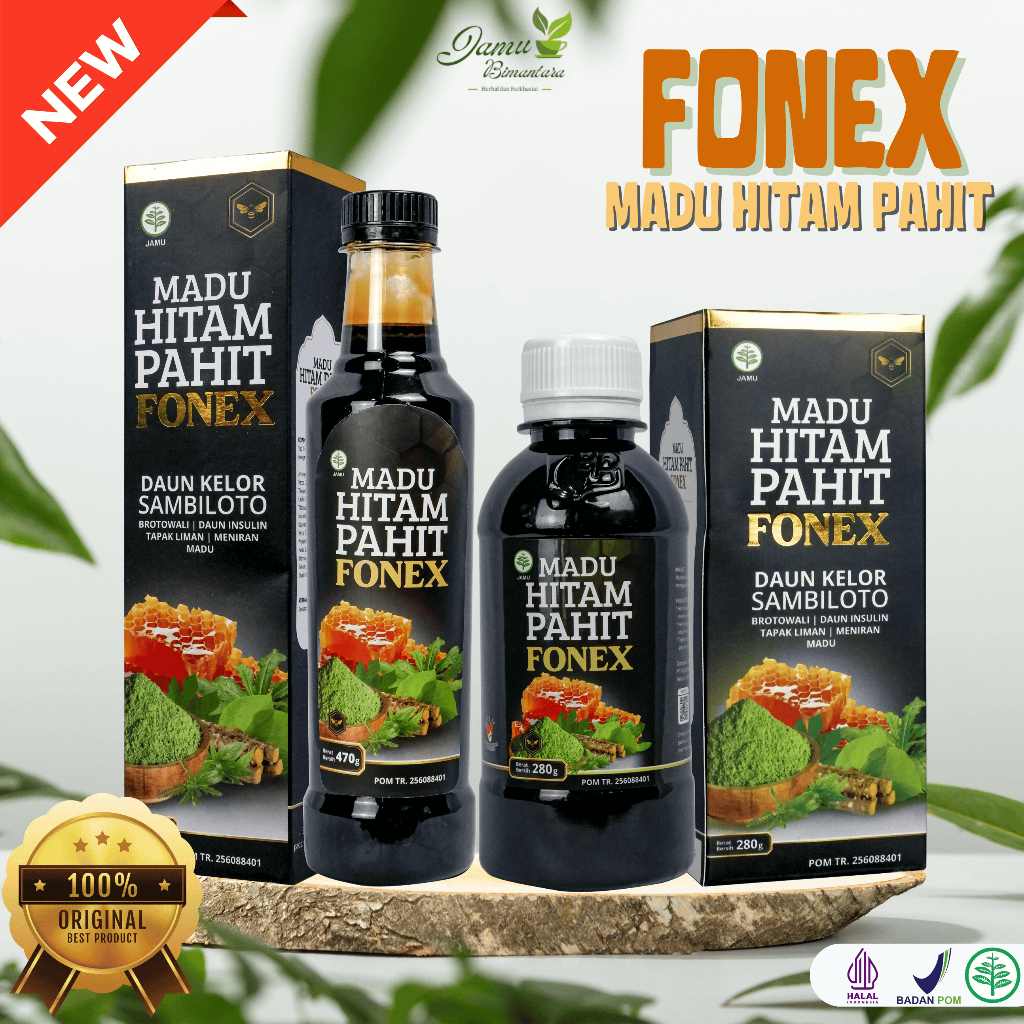 Madu Hitam Fonex 280, Madu Hitam Fonex 470 untuk pegal linu magh asam urat diabetes kolestrol | Hala
