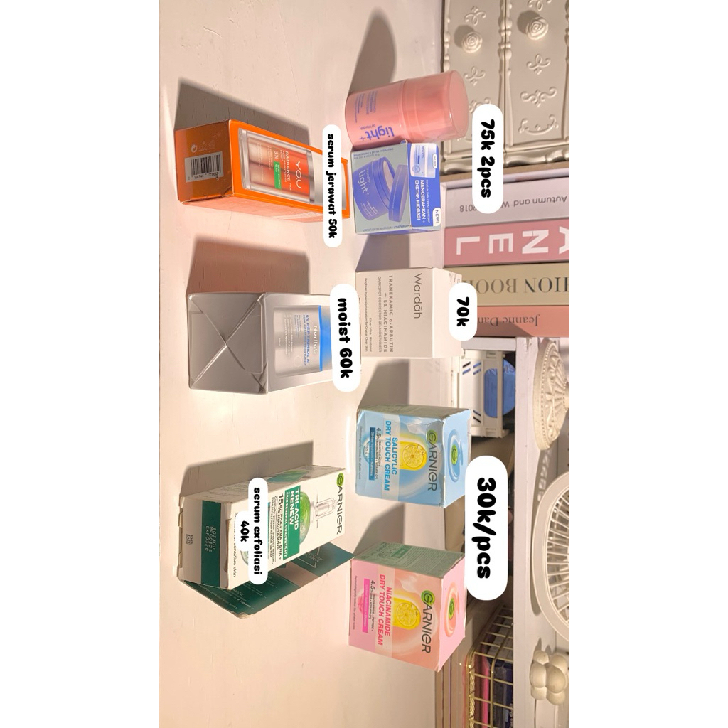 Moisturizer Wardah | Moisturizer Garnier | Serum YOU | Serum Garnier