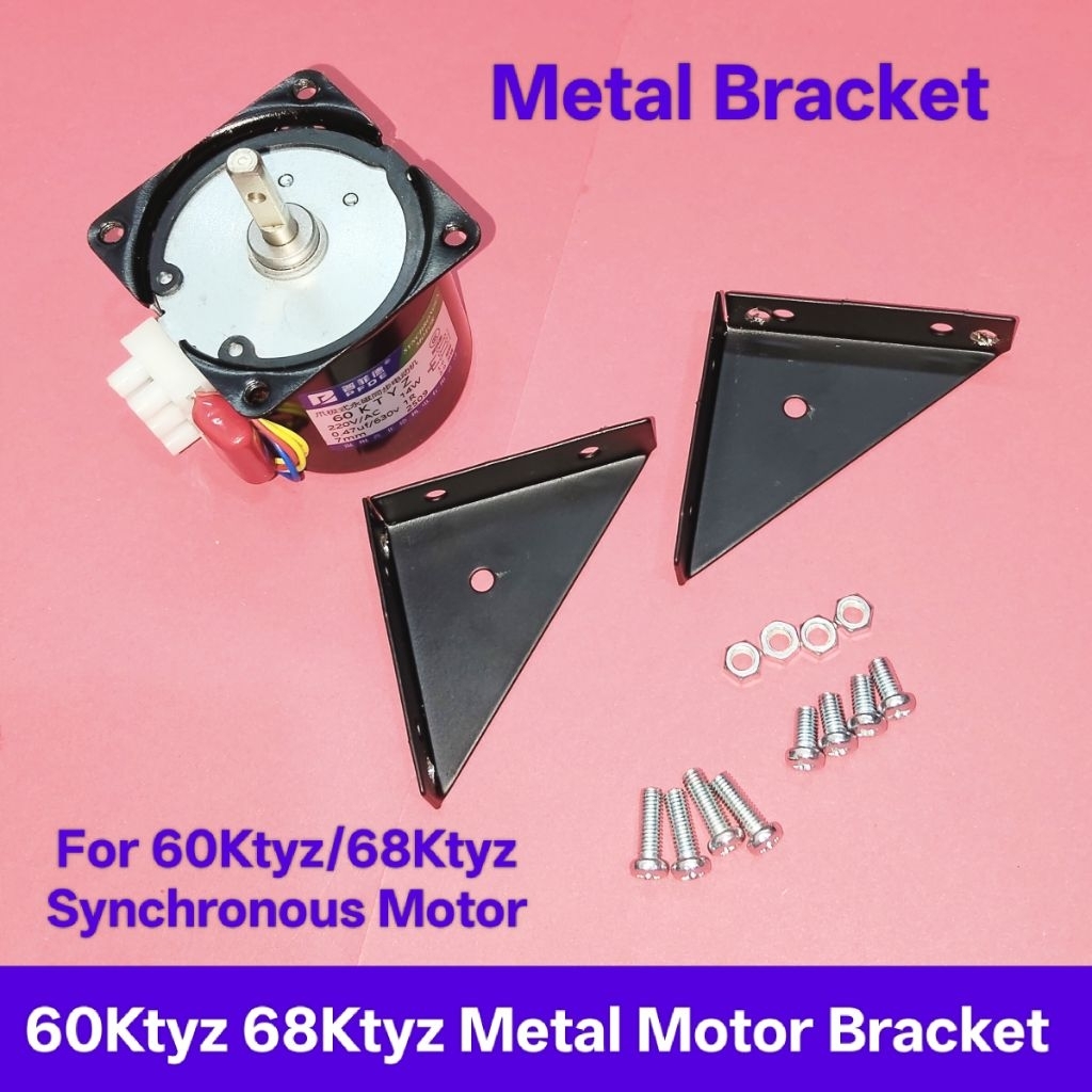 Iron Bracket 50Ktyz 60Ktyz 68Ktyz Braket Dudukan Holder Synchronous Motor 2 Sisi