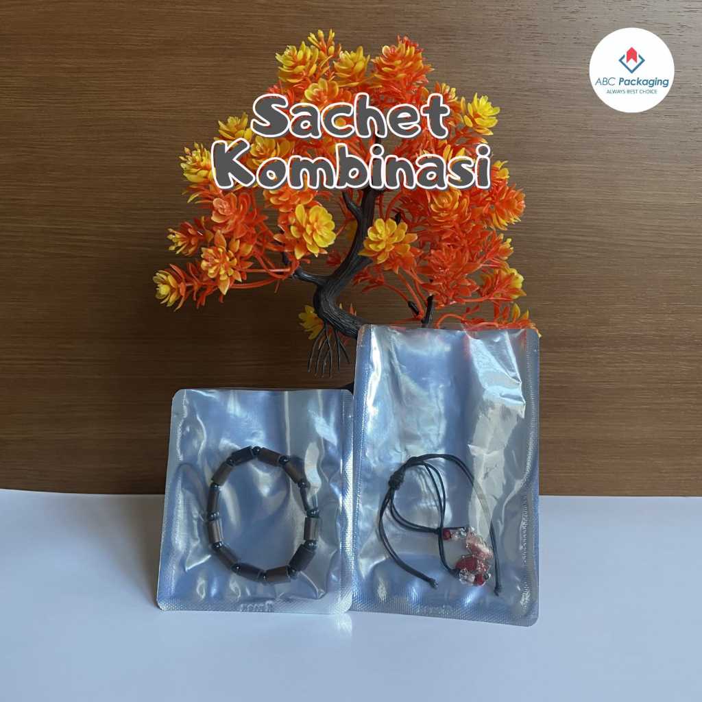 (500pcs) Sachet Transmetz/Kombinasi Silver K-PACK / Bubuk Kopi / Teh / Masker ukuran 8x9 8x12