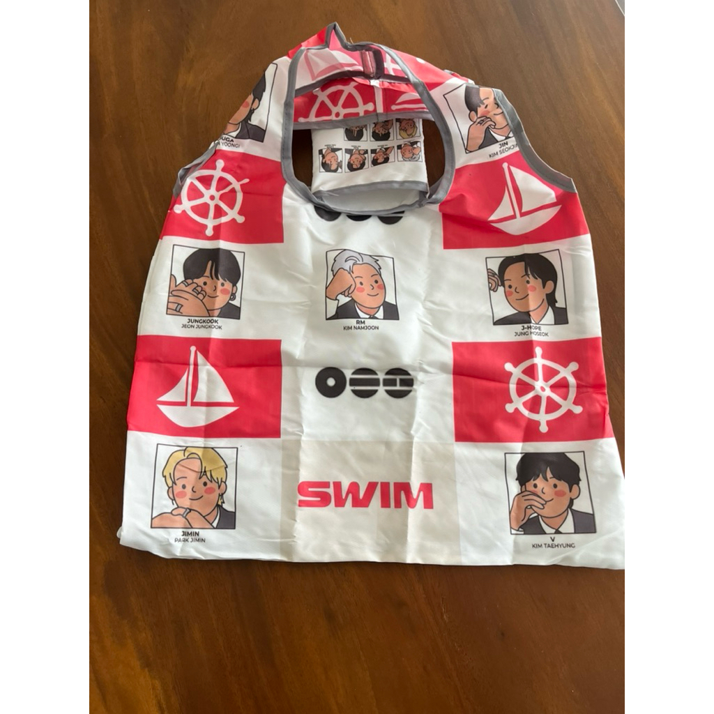 Tas Belanja Lipat BTS Size Medium READY STOCK