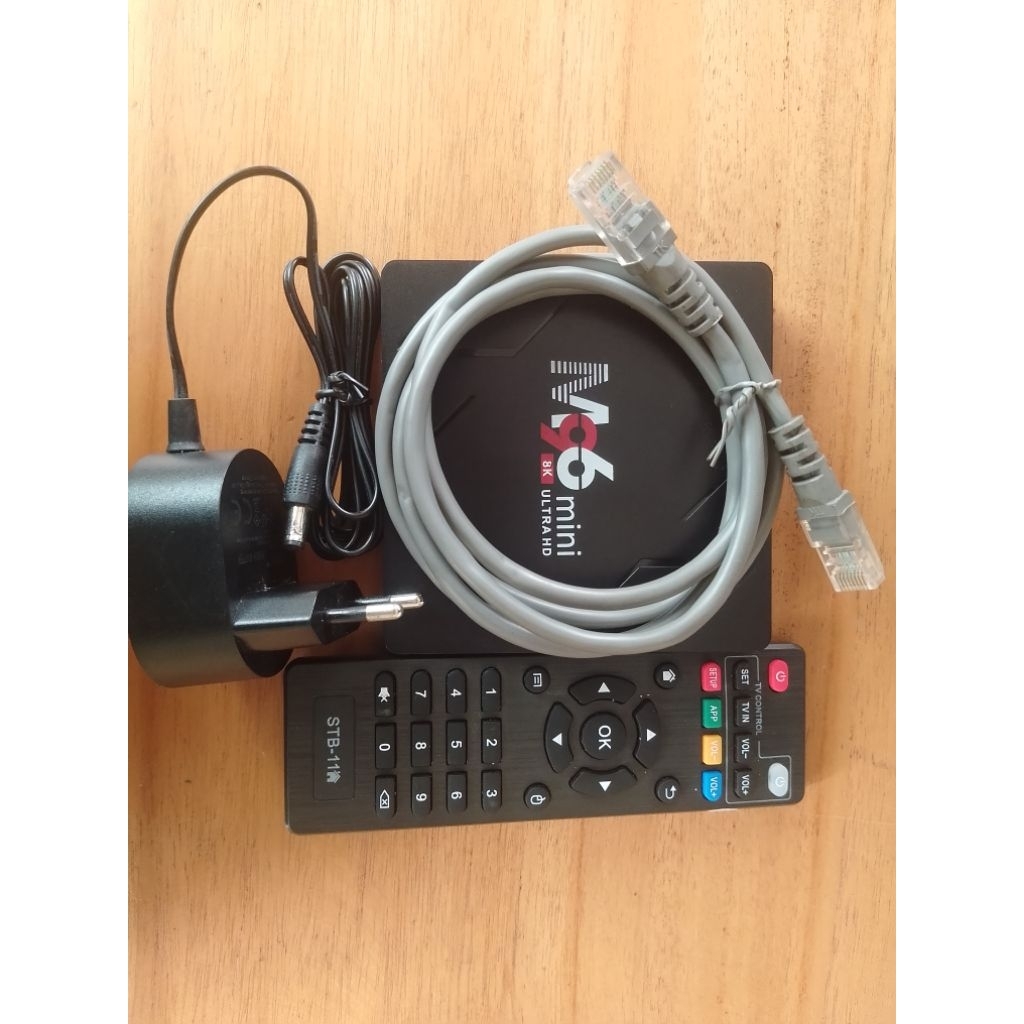 Stb M96 Mini 8k Ram 2gb Rom 16gb SDH flash fw Atv os 13 lengkap app tv dan movie minus  wifi off