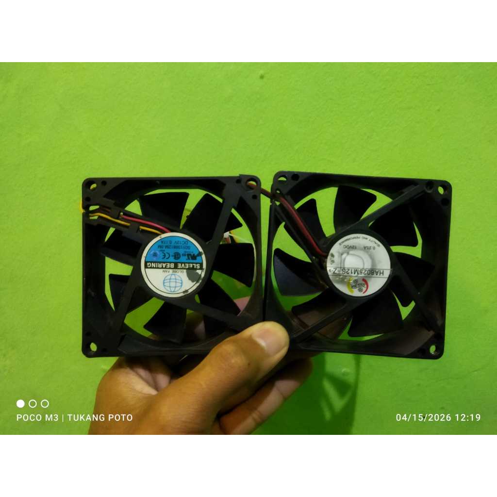 2x Fan Casing PC (3 Pin & Molex PSU) - Tested Normal - Bekas