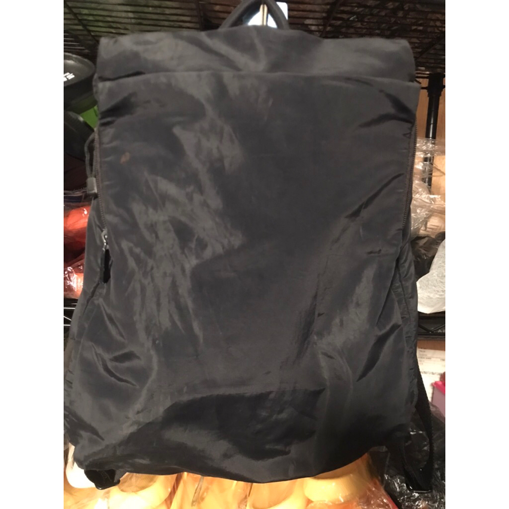 preloved ransel hitam full black mandarina duck