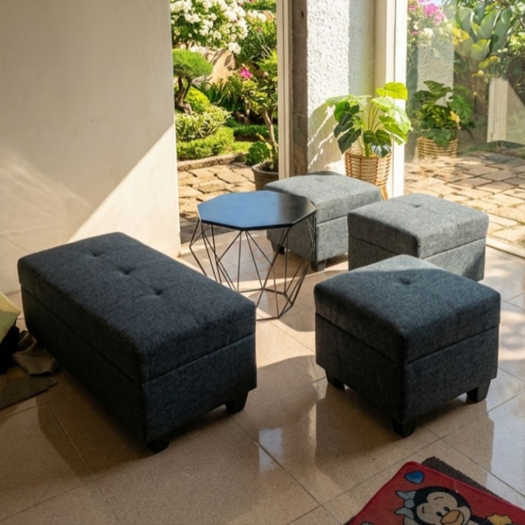 Sofa Puff Panjang Sofa Tunggu Stool Puff