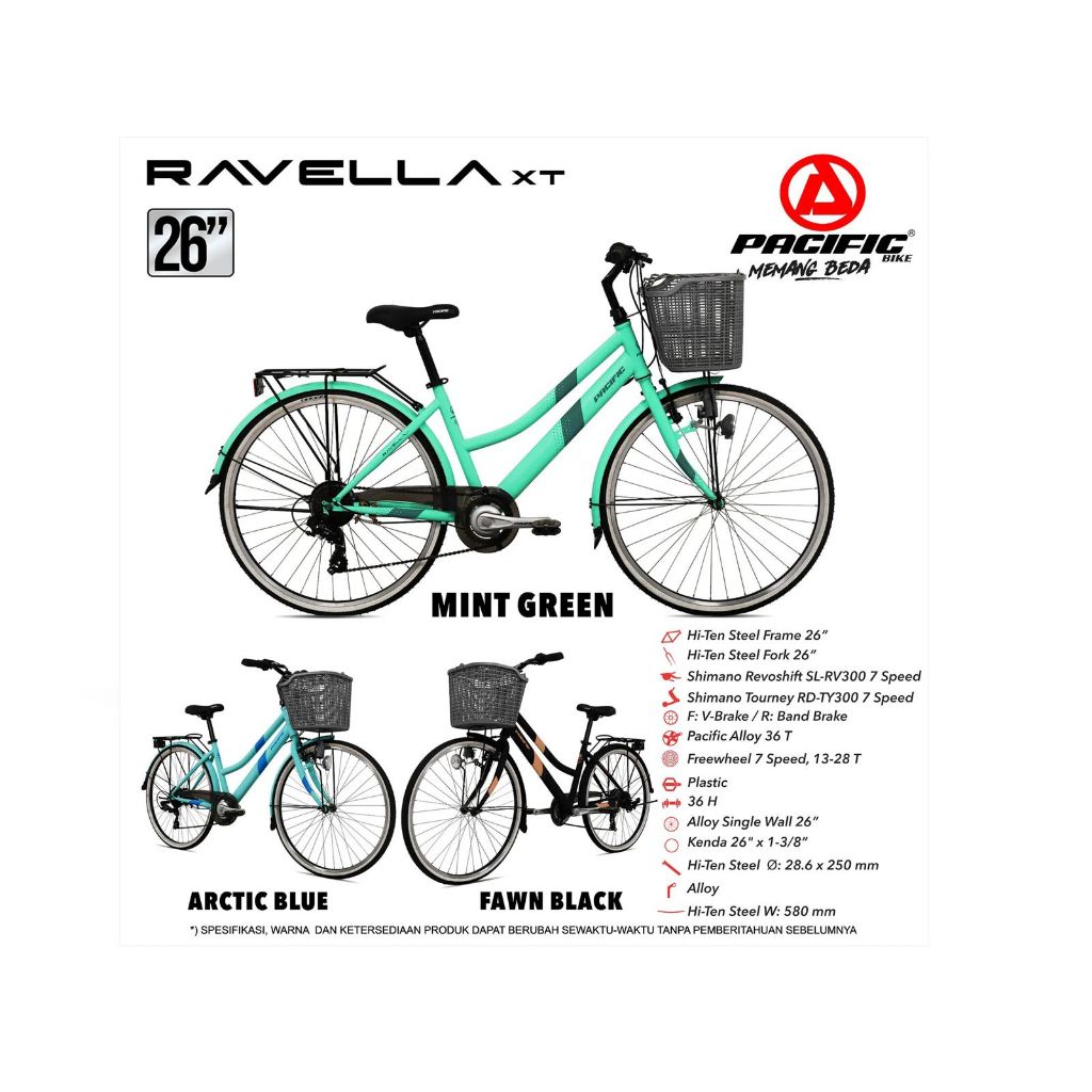 BATAM Sepeda Commuter Urban CTB 26 Mini Pacific RAVELLA XT