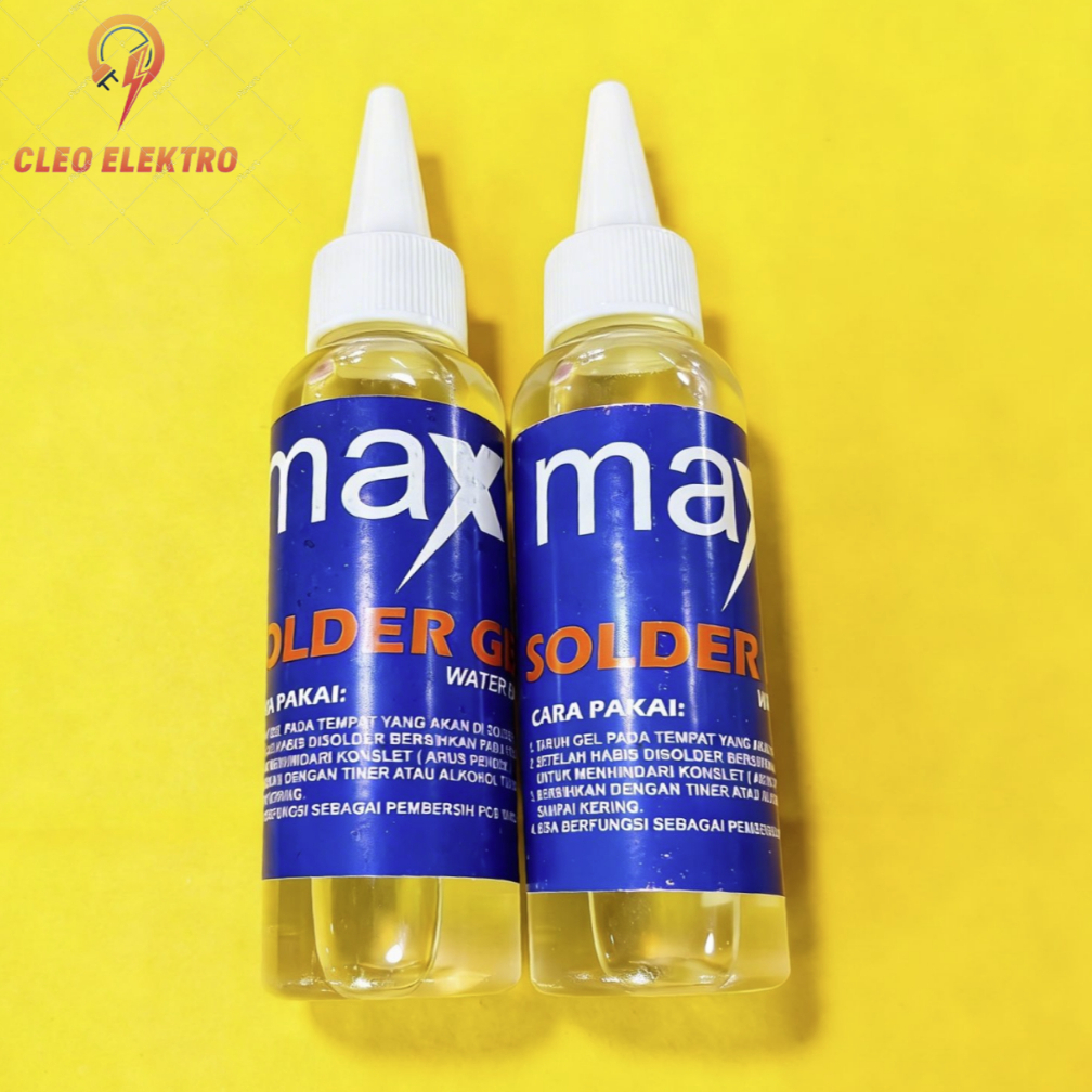 FLUX FLUK SOLDER STAINLESS STEEL MAX SOLDER GEL WATER BASE 100ml
