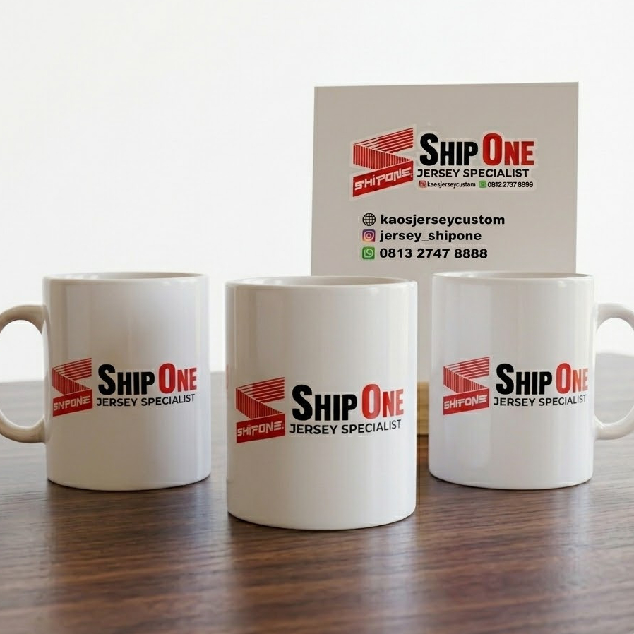 Mug Custom Foto & logo Satuan Free Design - Kado Custom Gelas Souvenir Premium