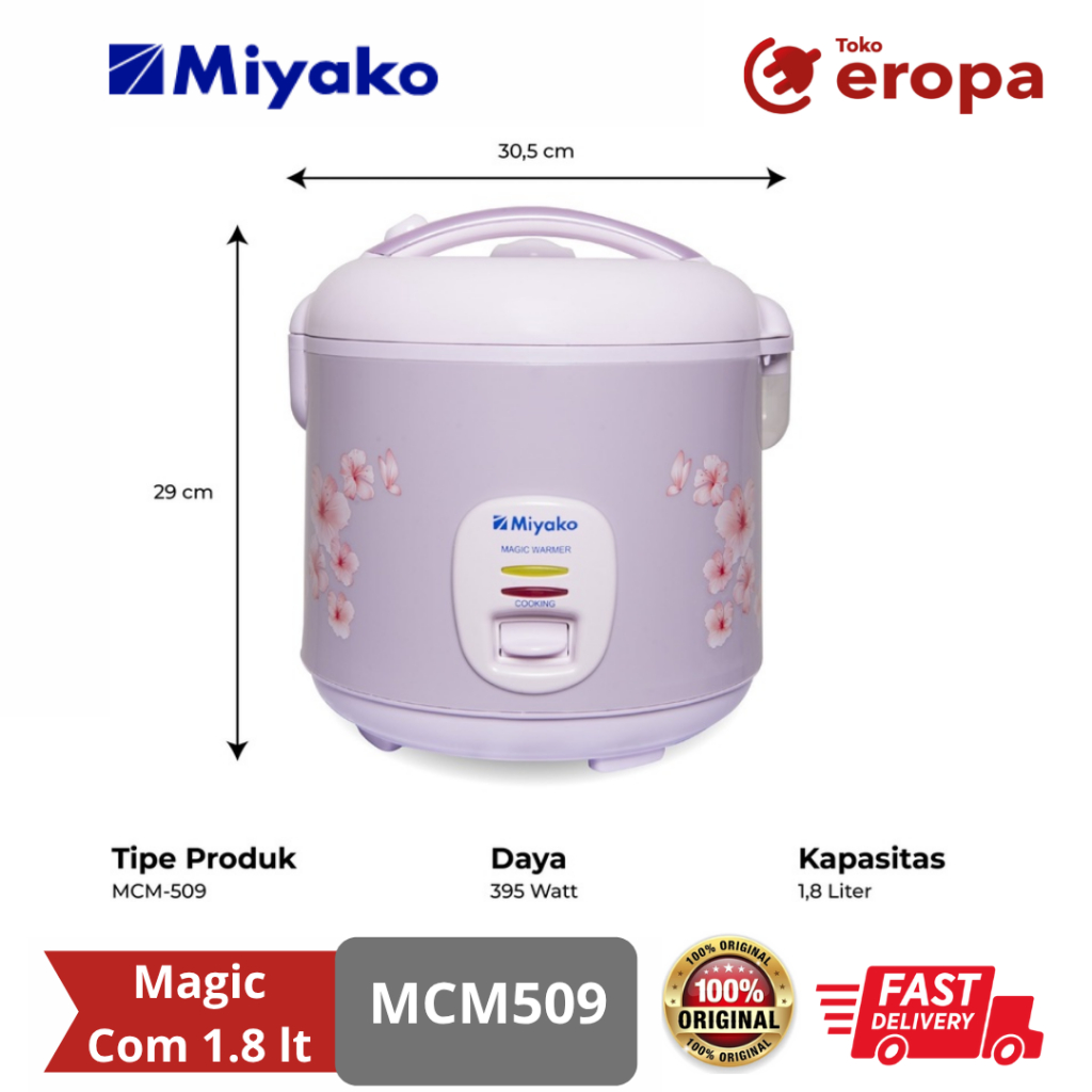 Magic Com 1.8 lt Miyako MCM509