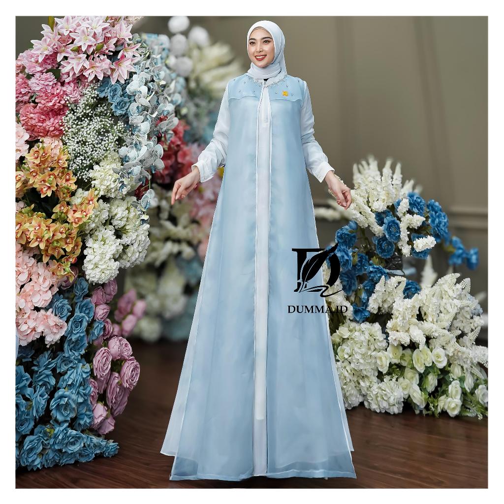 Gamis lea set outer dress wanita muslimah terbaru 2026 by dumma.id