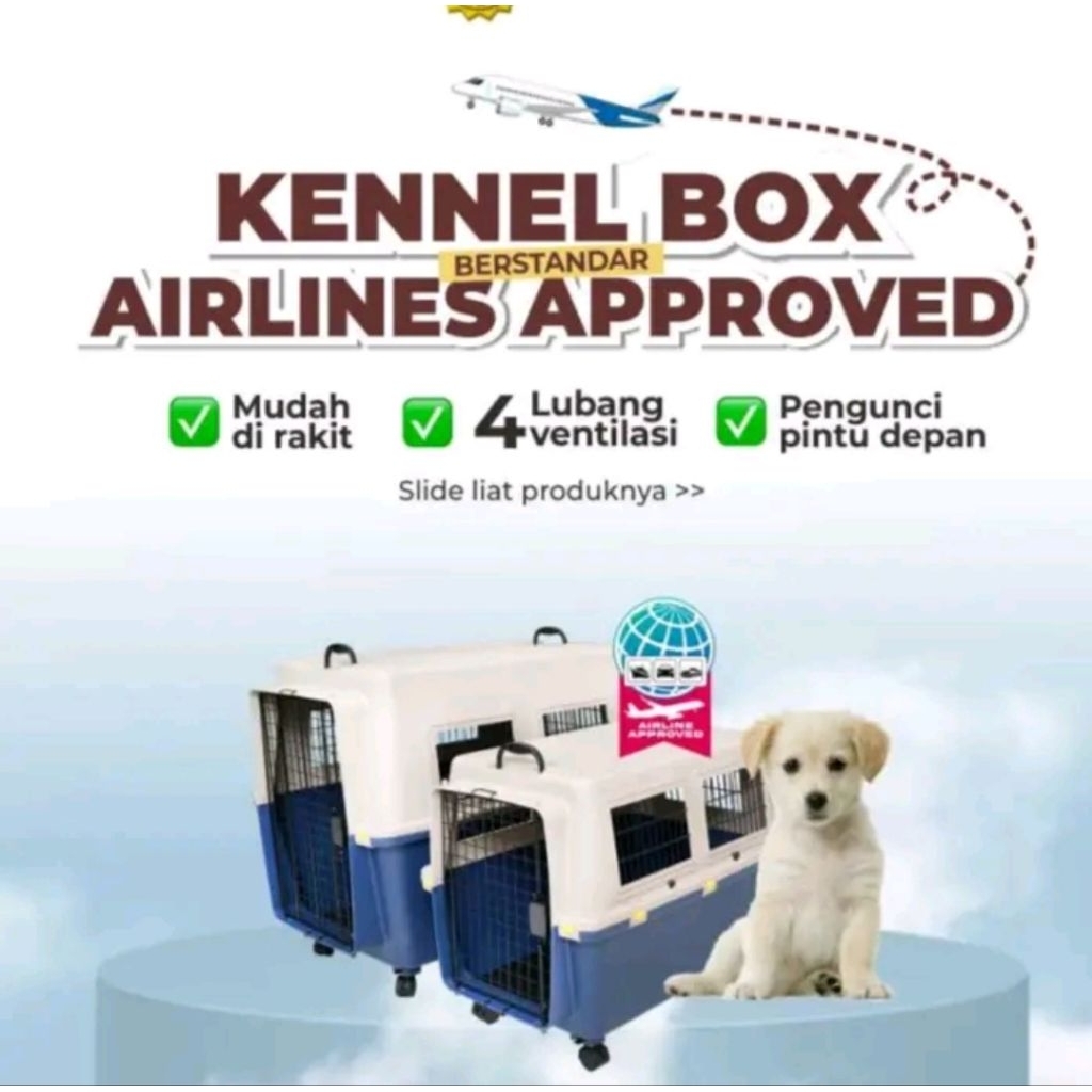 Kennel Box Pet Crate Cargo Travelling Anjing Besar XL KN 705 JUMBO