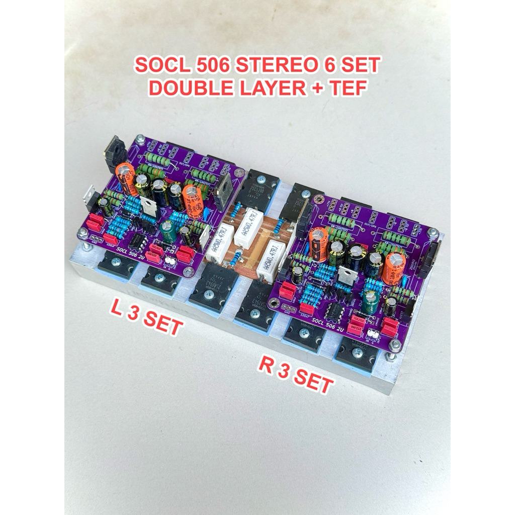 Socl 506 Stereo Double Layer plus Tef siap pakai