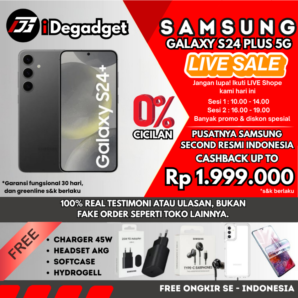 SAMSUNG GALAXY S24+ 5G 12/512GB 256GB | S23+ 8/512GB | S22+ 256GB 128GB SEIN Second Original