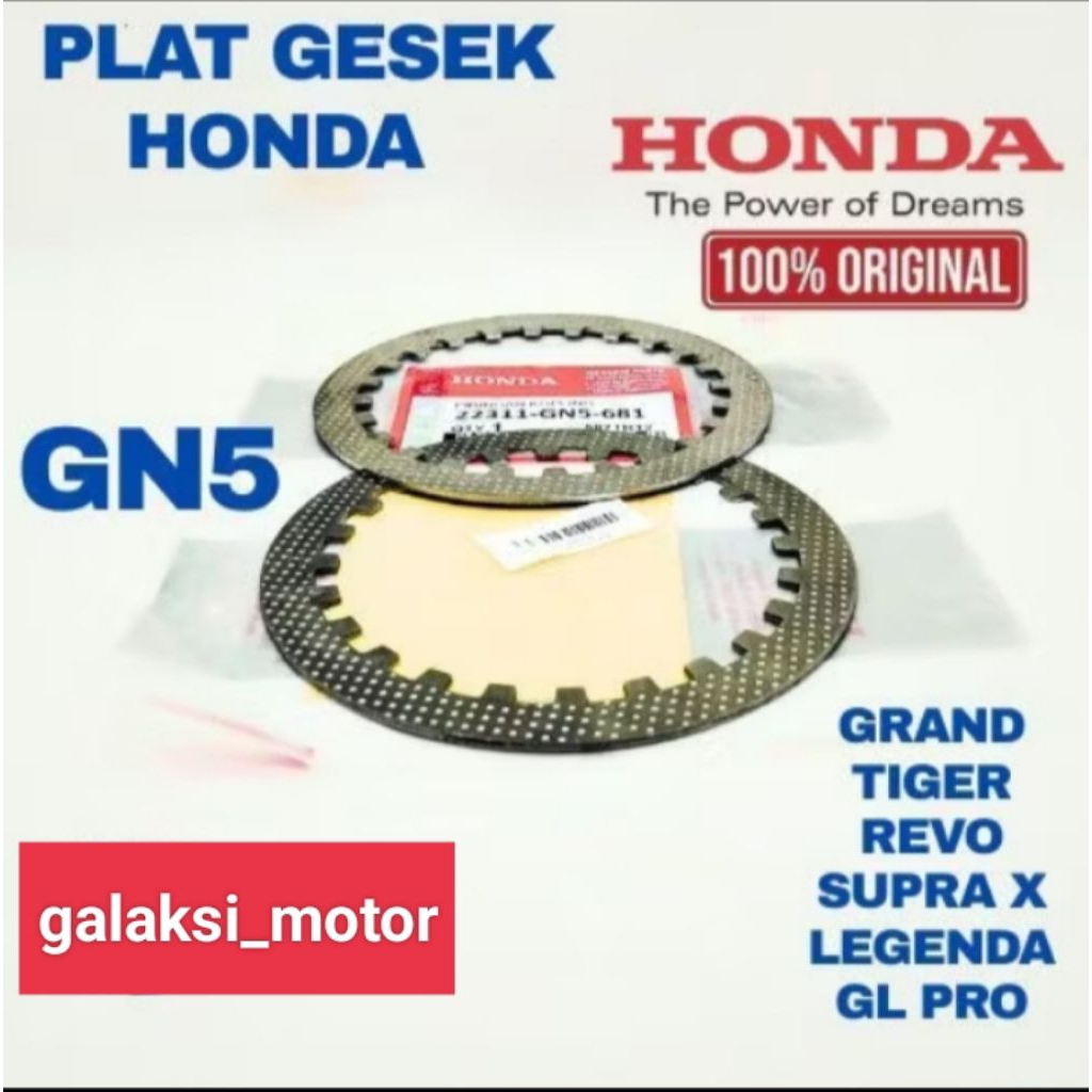 plat gesek supra x100 grand GN5