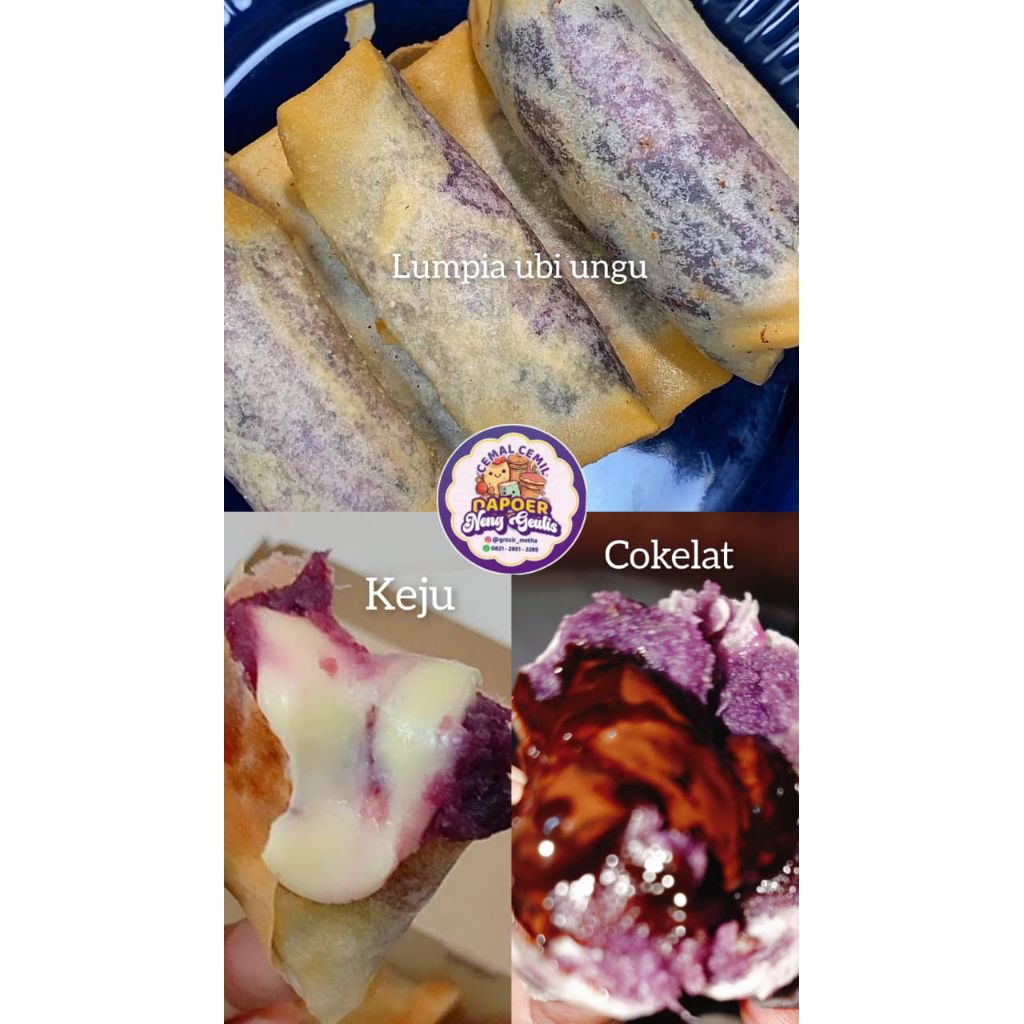 lumpia ubi ungu lumer