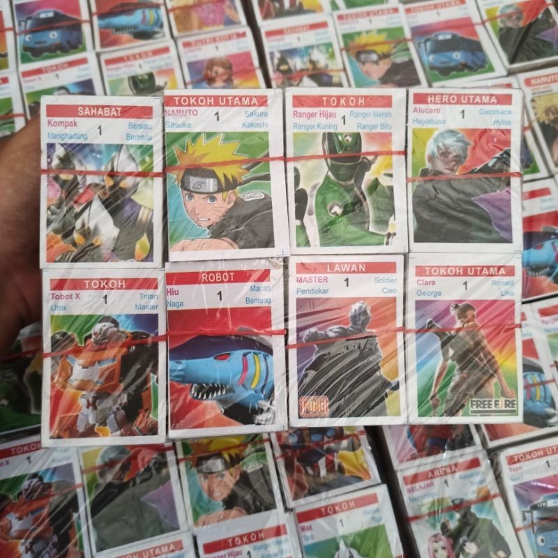 READY Kartu Mainan Isi 320pcs / Kartu Umbul / Umbul Jadul / Kartu Kwartet Terbaru