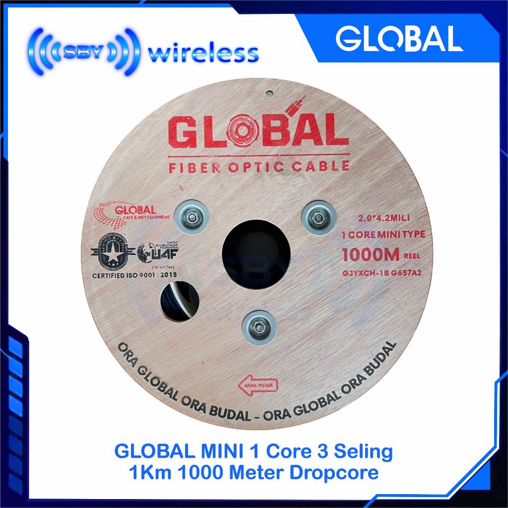 GLOBAL MINI 1Core 3Seling 1Km Dropcore 1 Core 3 Seling 1000 Meter NON BOX