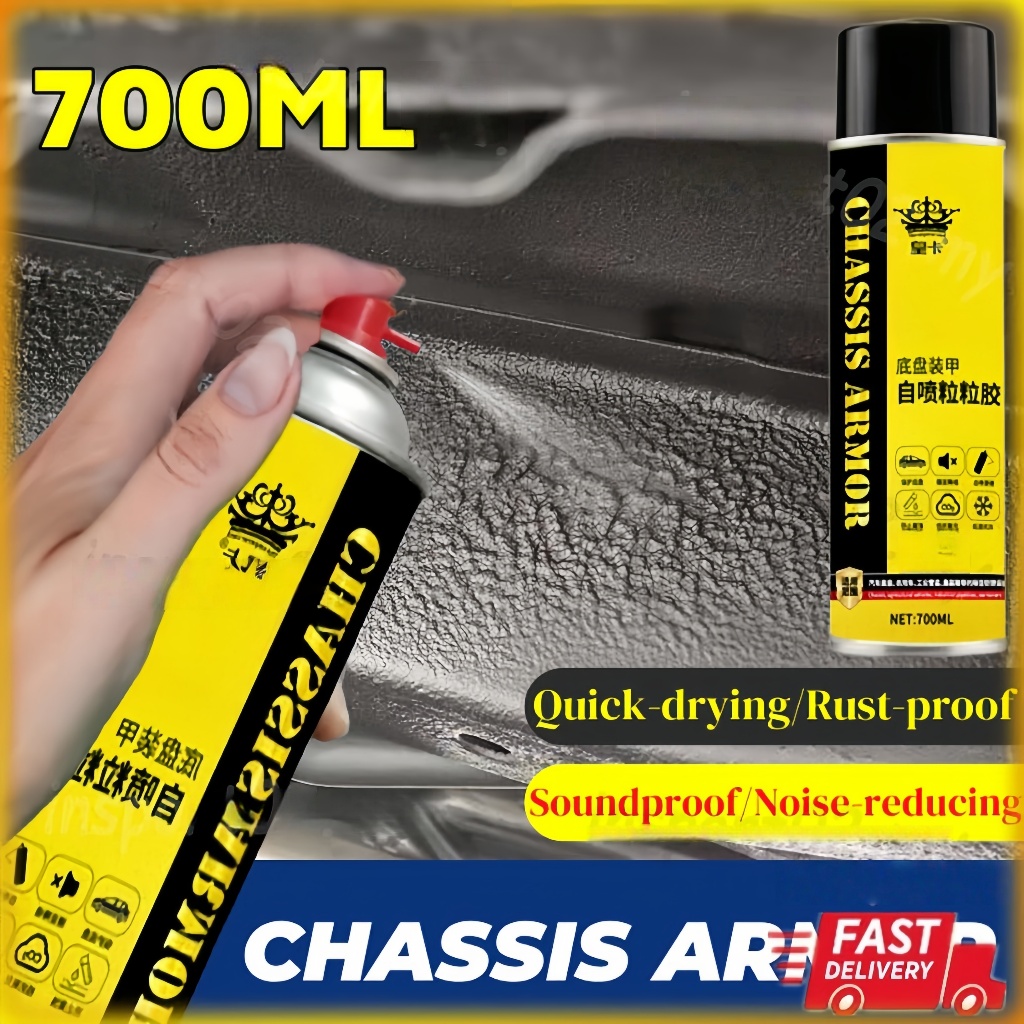Anti karat semprot besi kolong mobil 700ML cat anti karat mobil bagian bawah hitam pelapis