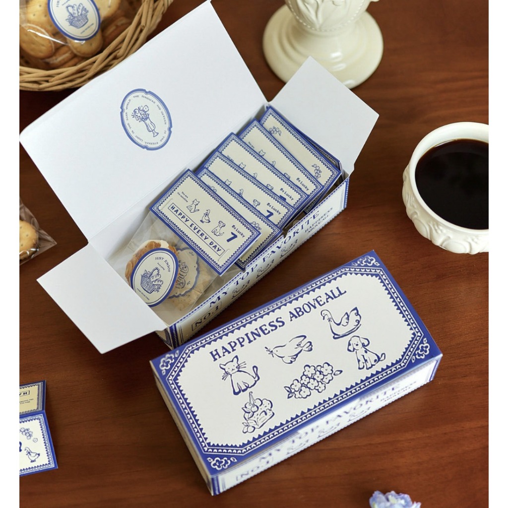 snack box top favo blue snack box packaging hampers cookies