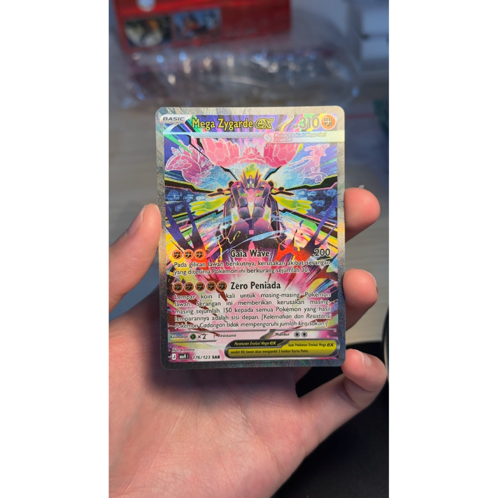 Kartu Pokemon Indonesia Mega Zygarde EX SAR - Ledakan Peniada