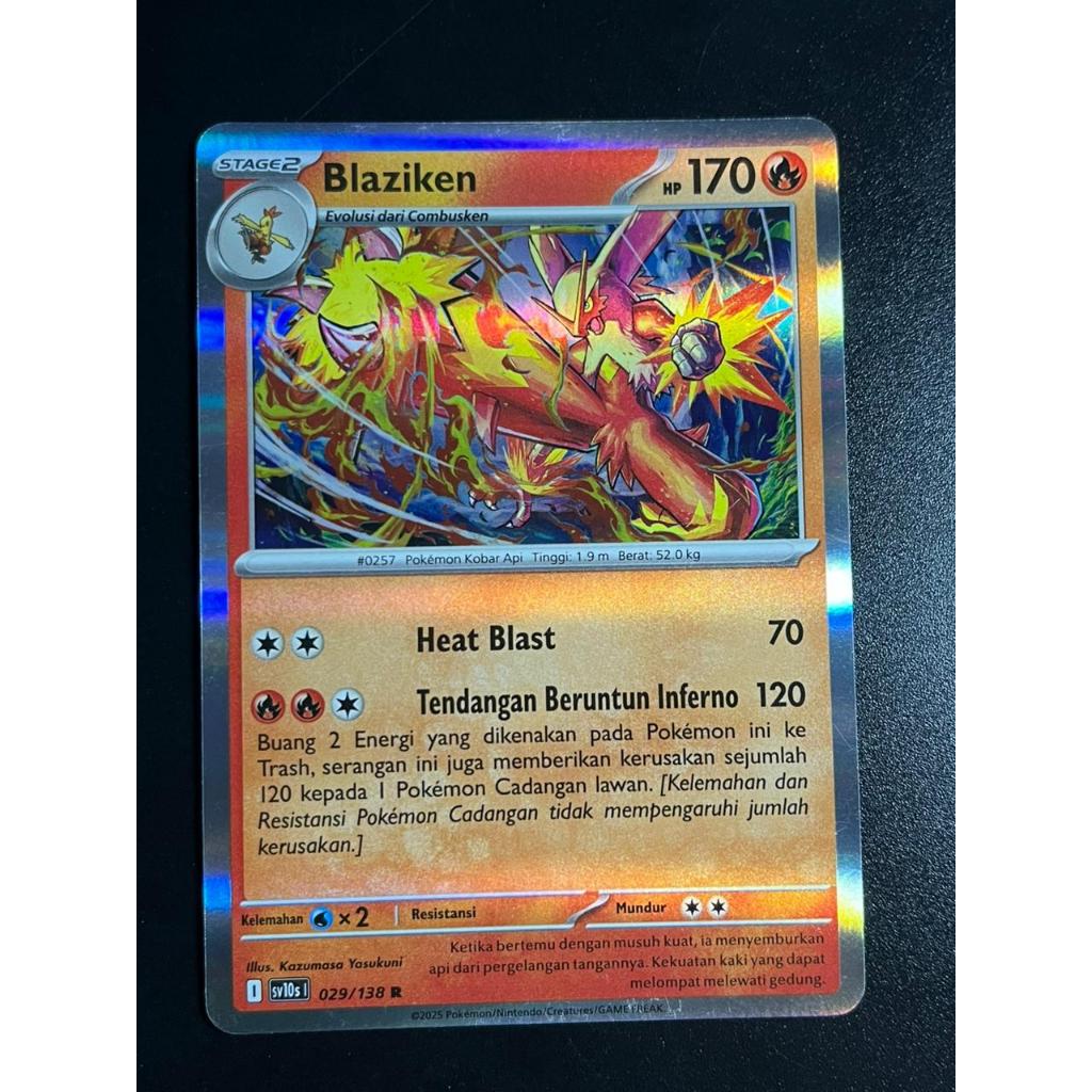 Blaziken - sv10s holo - Kartu Pokemon Indonesia