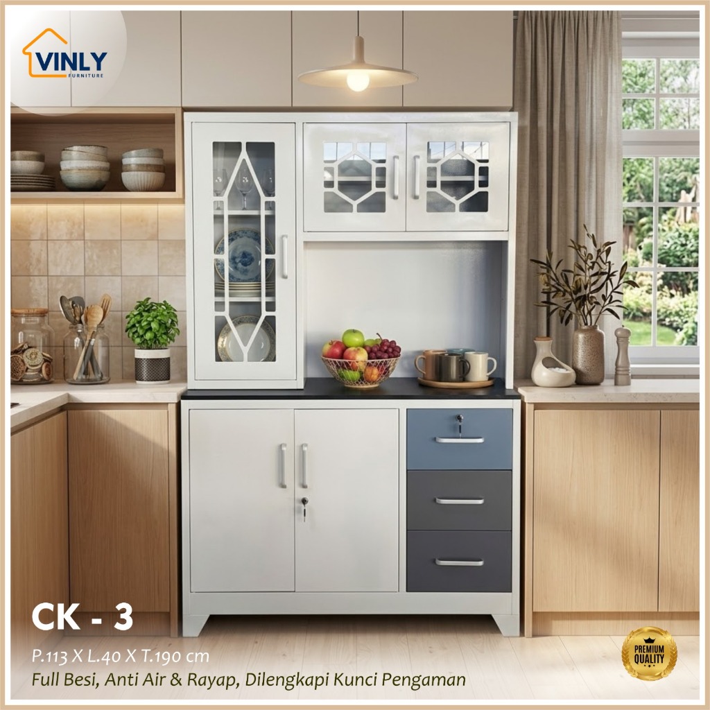 Lemari / Lemari Sayur Besi Vinly 120