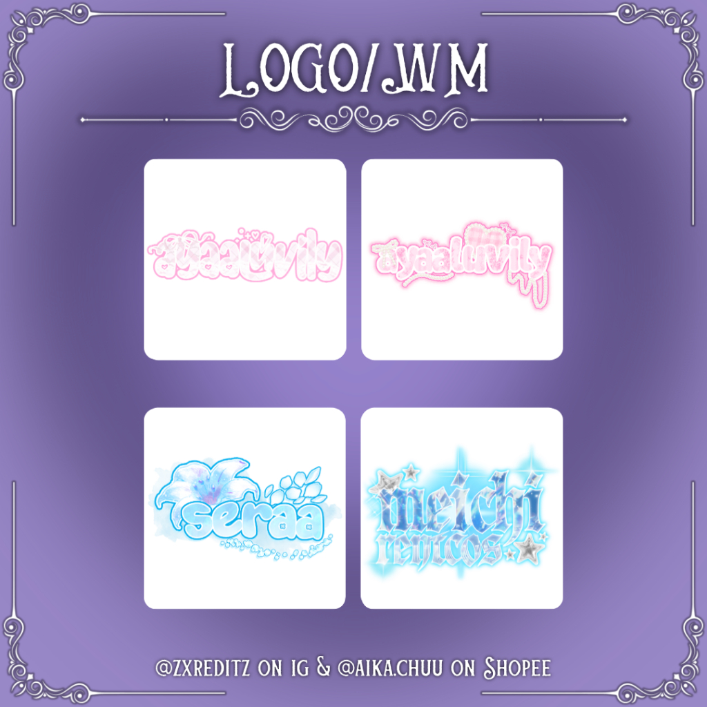 JASA EDIT ANIME & NON-ANIME | Logo Watermark (BEBAS REQUEST TULISAN, COLPAL, DLL.)
